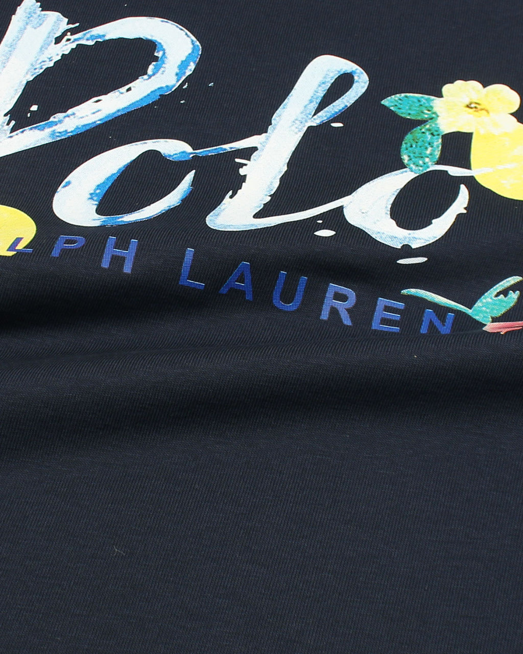 Exclusive Baby Girl R/L Polo Tee - Navy Blue