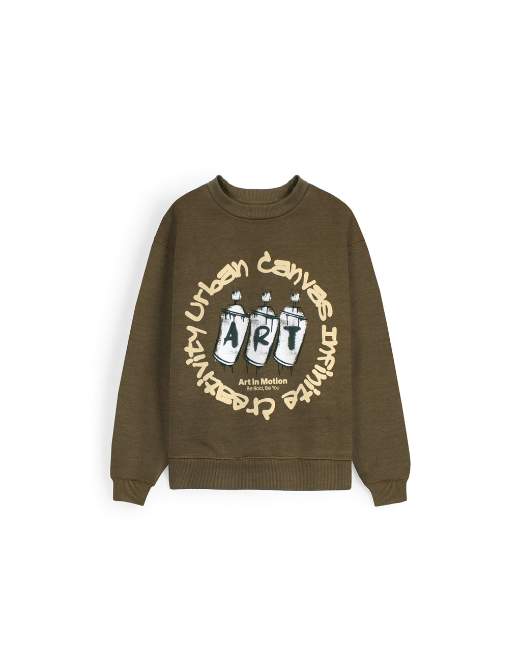 Premium Kids Graphic Sweatshirt - Brown