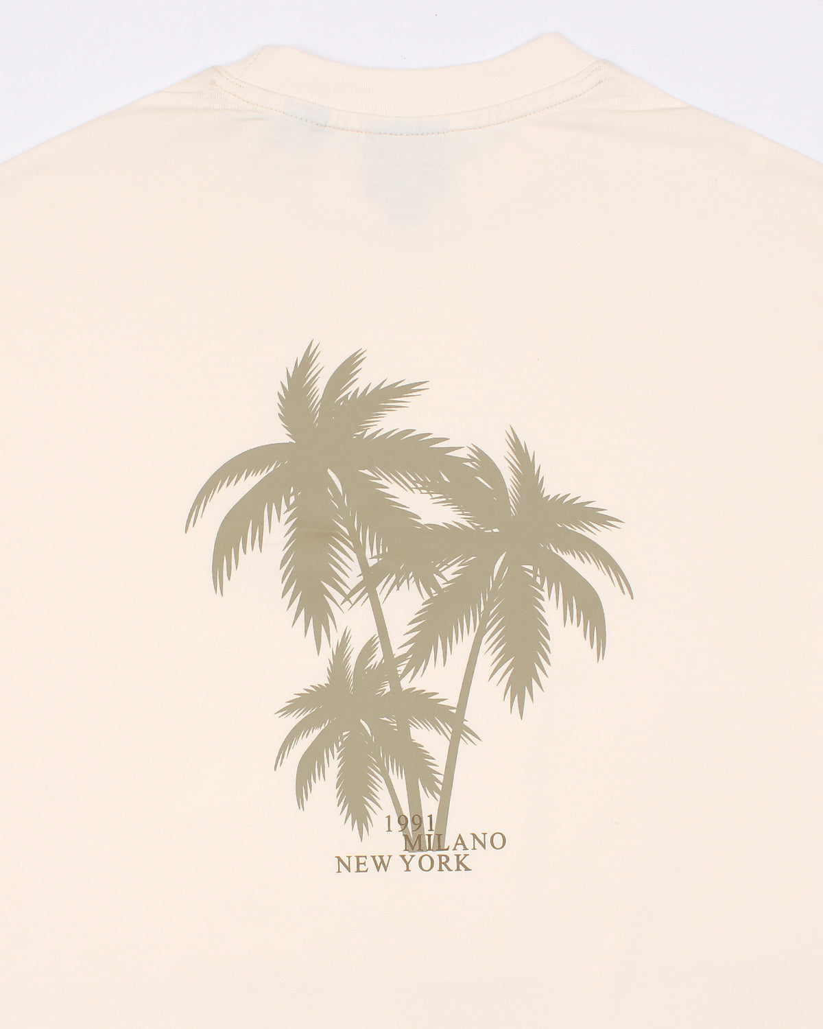 A-X Men's Oversized Logo Embroidered T-Shirt –  Off-White