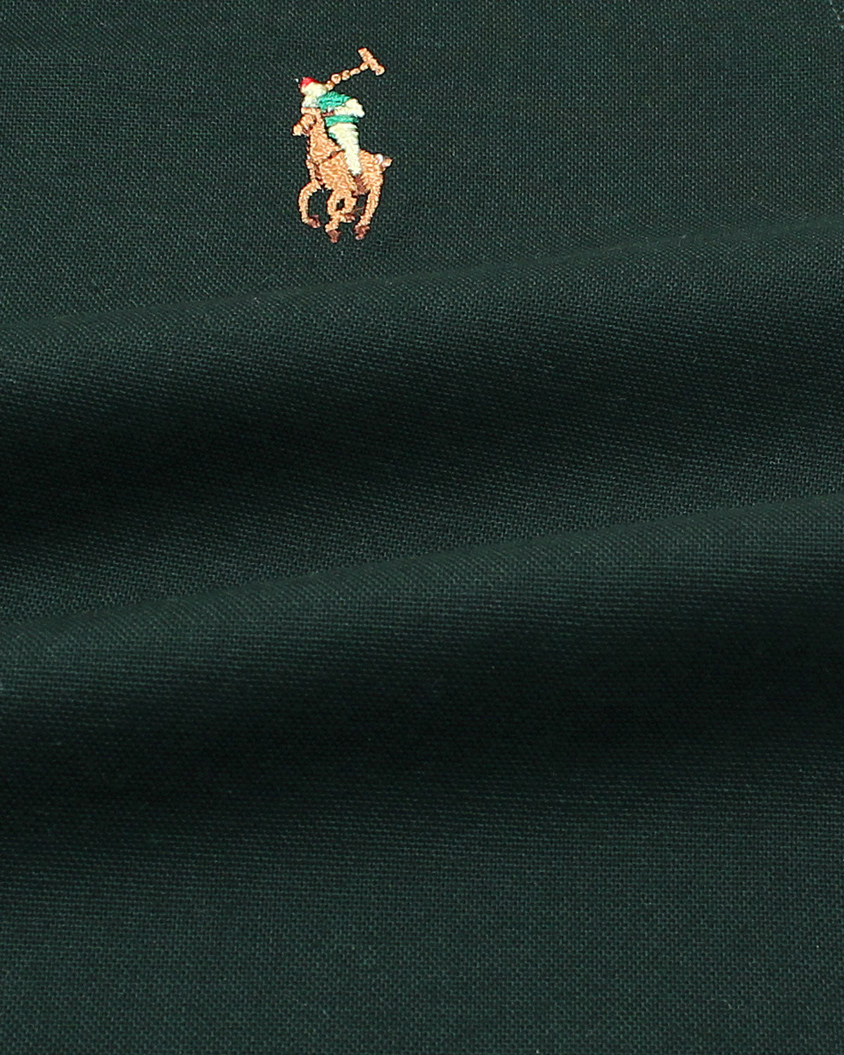 Kids Button Down Oxford Shirt - Dark Green