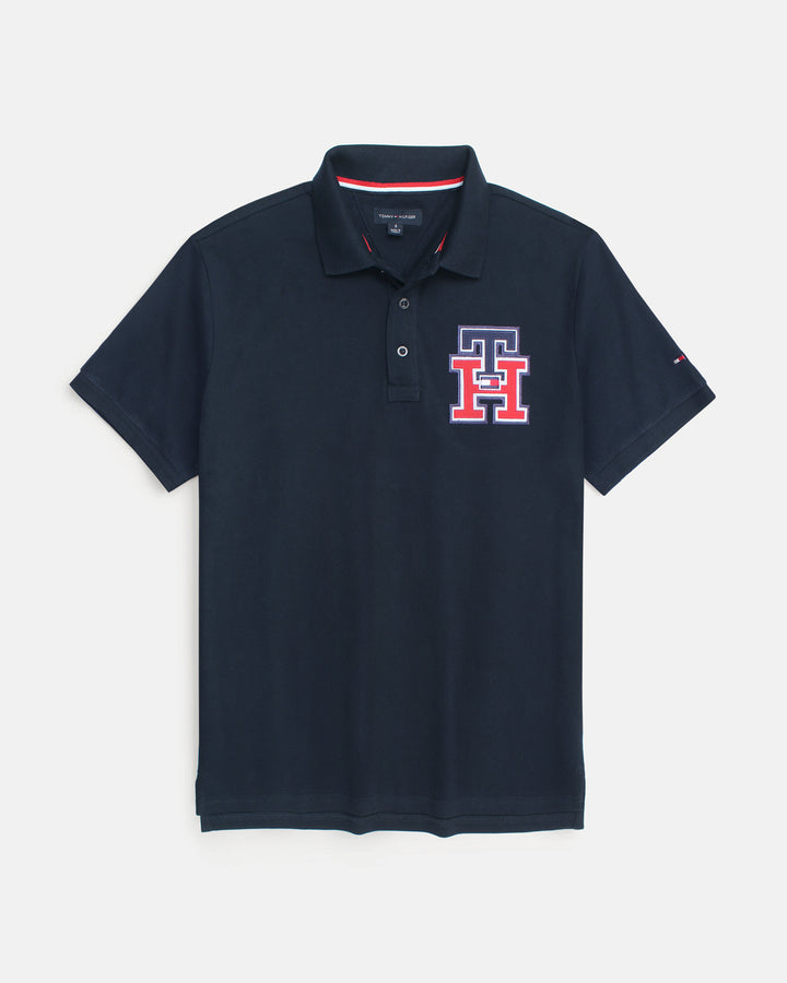 Premium Men's iconic TH Polo Shirt - Navy Blue
