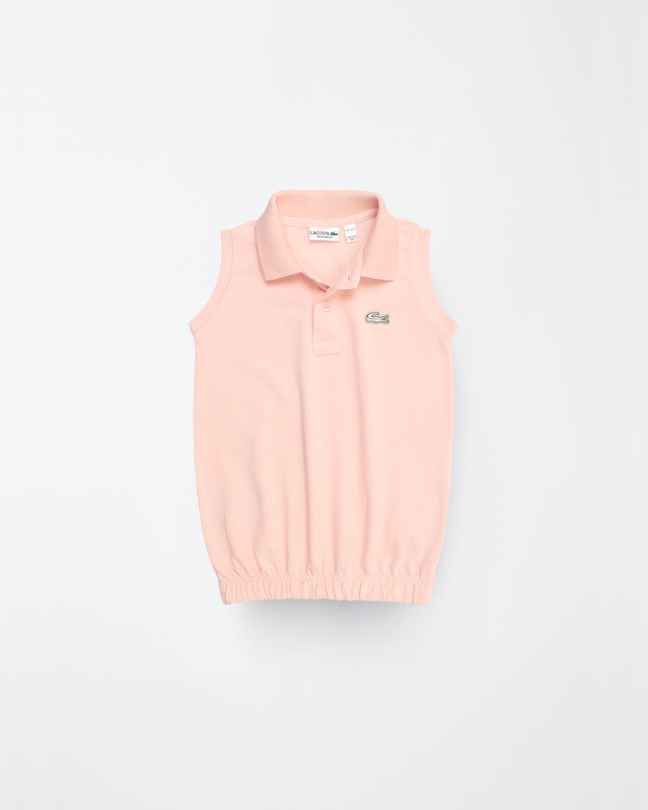 Premium Baby Girl Lac. Polo Shirt - Baby Pink