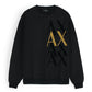 Exclusive A-X Fade Gold Men Sweat - Black