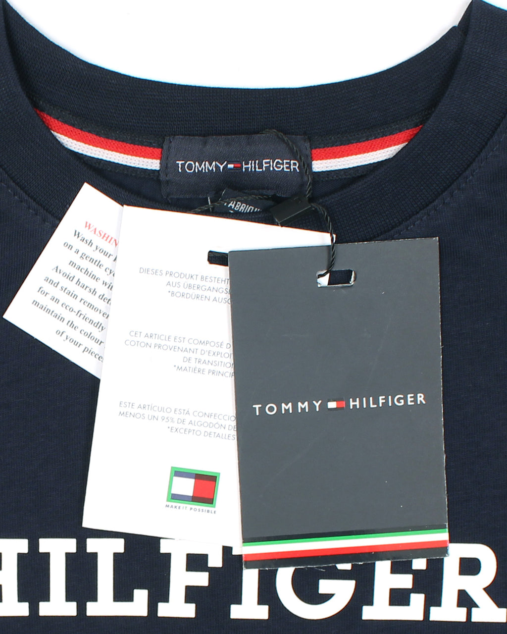 Exclusive Hilfiger Girls Crop Top Tee - Navy Blue