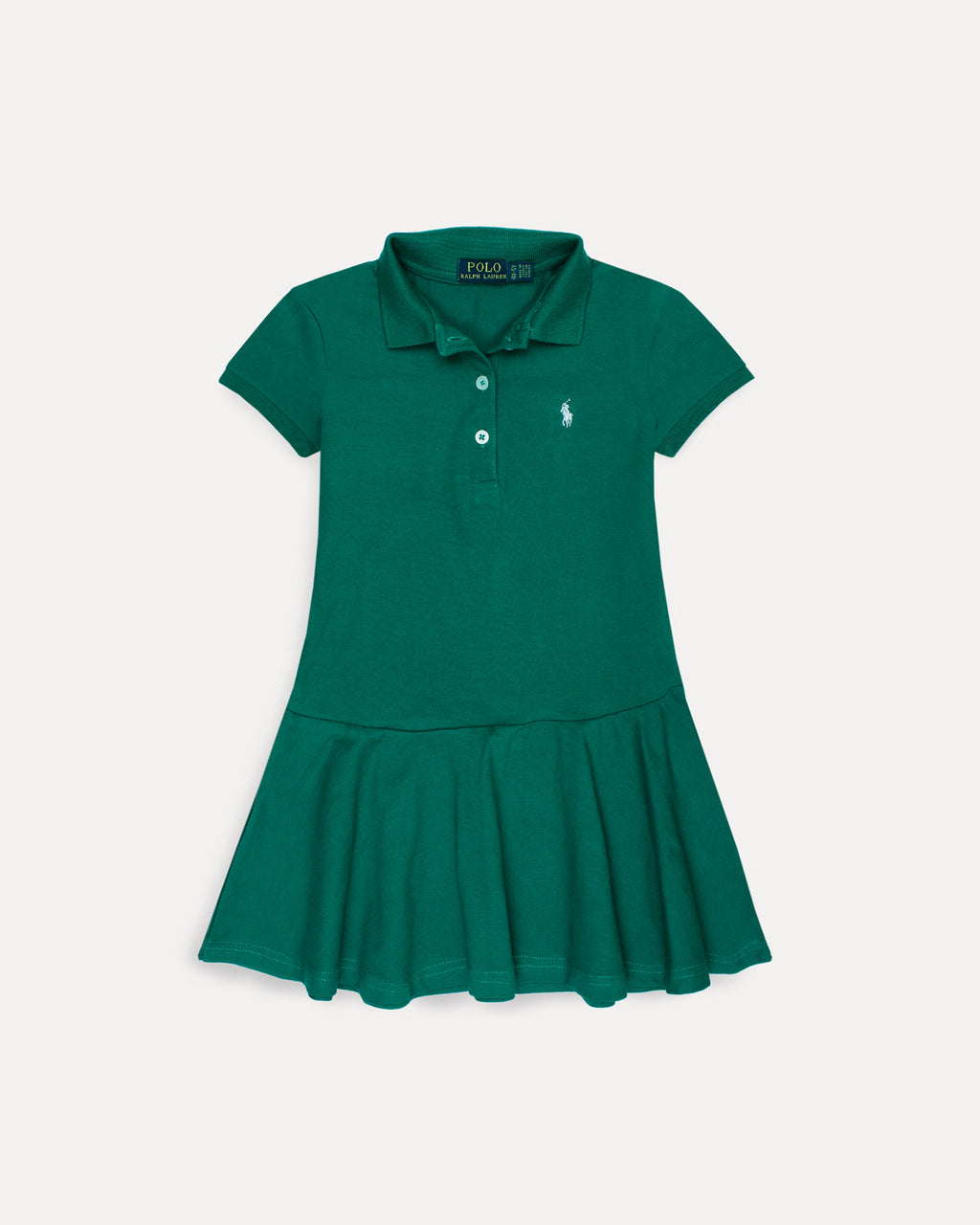 Premium Baby Girl R-L Polo Dress - Green