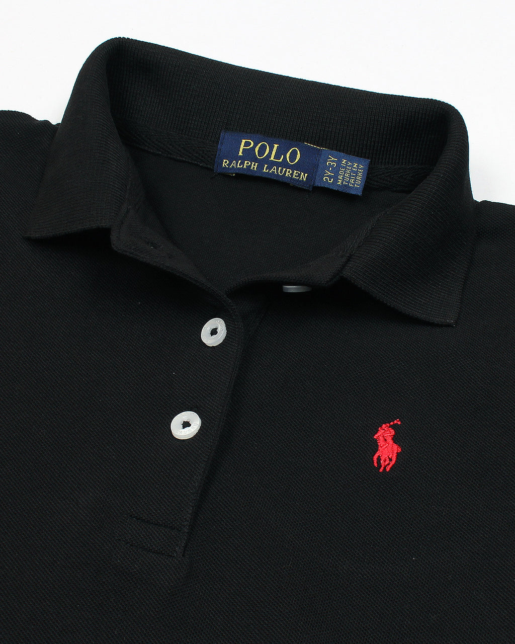 Premium Baby Girl R-L Polo Dress - Black