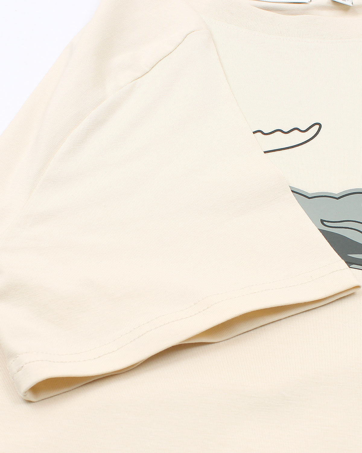 Men’s lac. Iconic Crocodile Print T Shirt - Off White