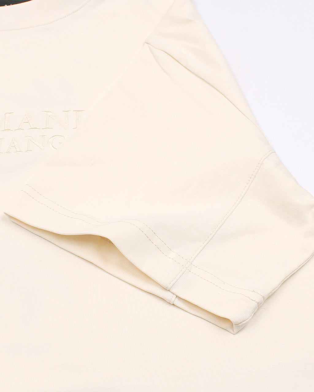 A-X Men's Oversized Logo Embroidered T-Shirt –  Off-White