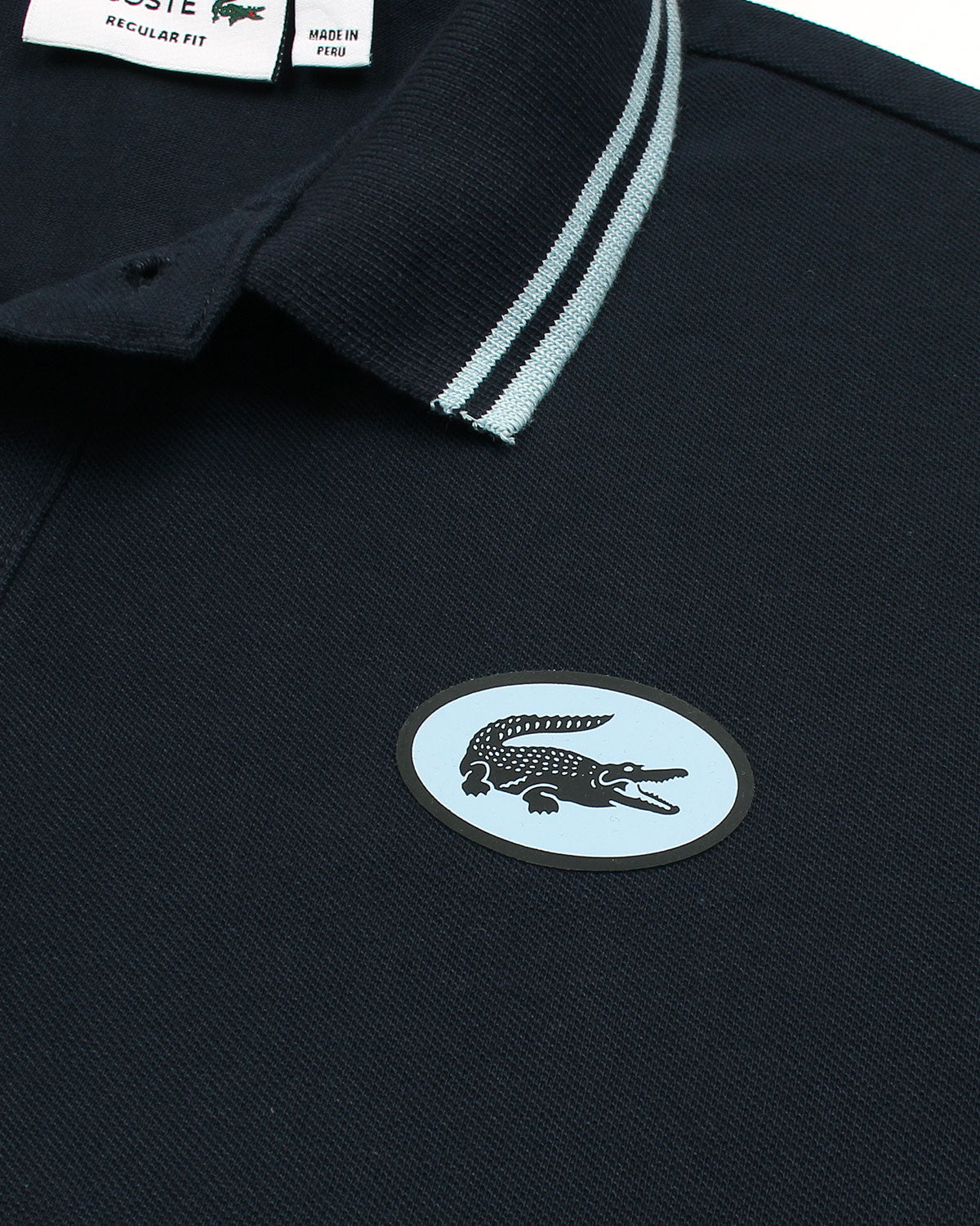 Premium Loc. Stripe Panel Men Polo - Navy Blue