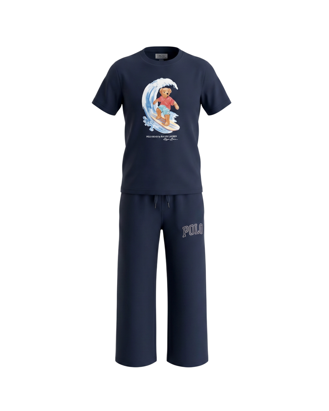 Kids Water Bear Tracksuit Set - Navy Blue