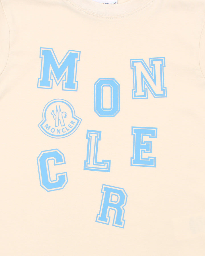 Kids Mon. Digit T Shirt - Off White