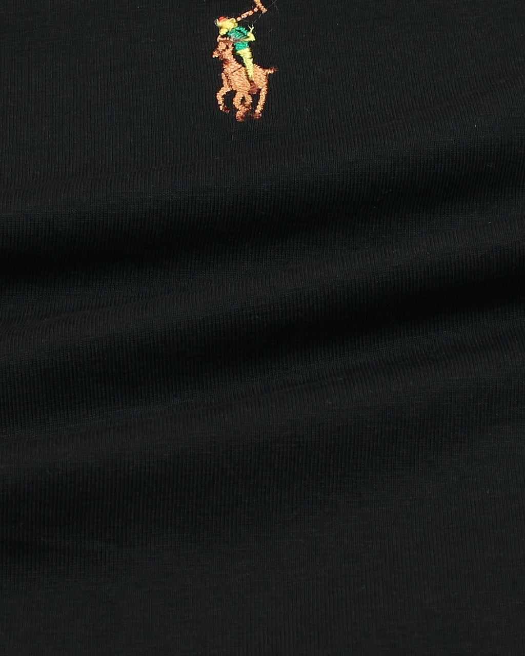 Iconic R-L Johnny Collar Polo - Black