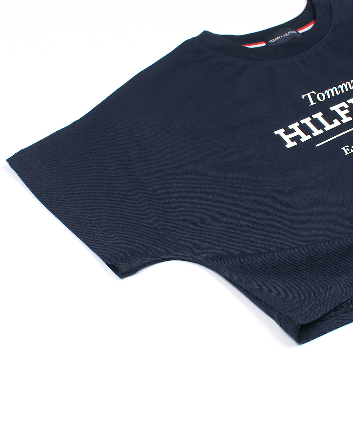 Exclusive Hilfiger Girls Crop Top Tee - Navy Blue
