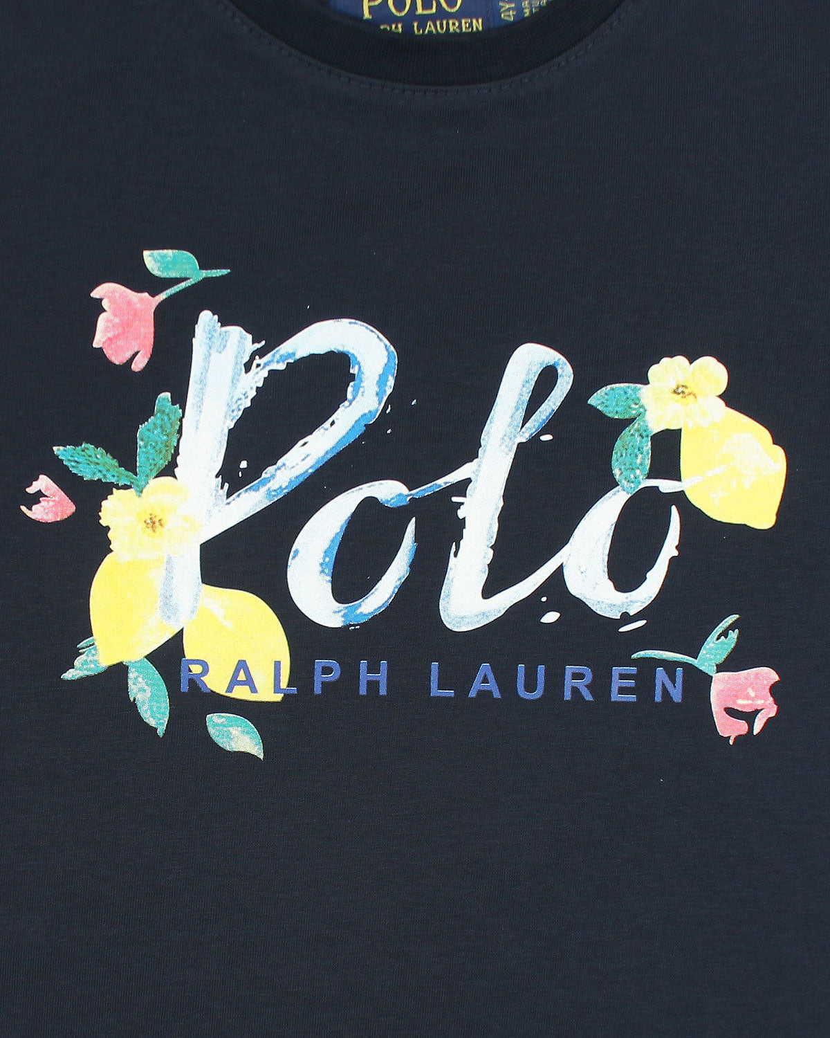 Exclusive Baby Girl R/L Polo Tee - Navy Blue
