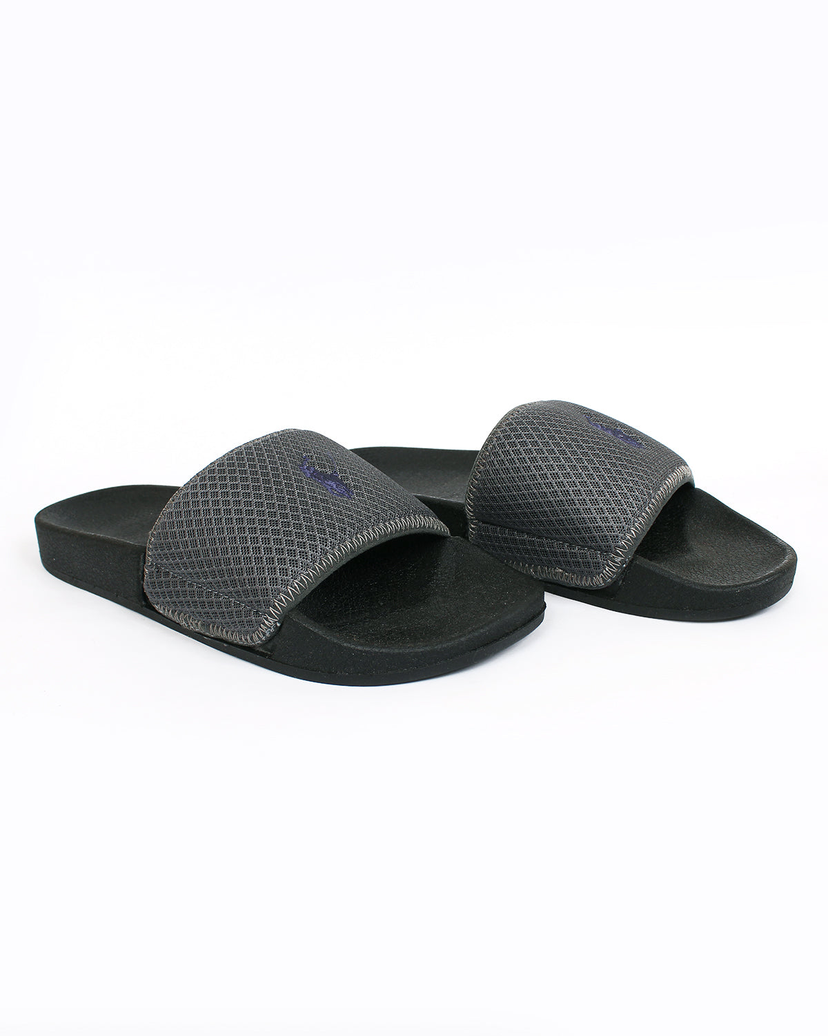 Premium Polo Men's Slides - Grey