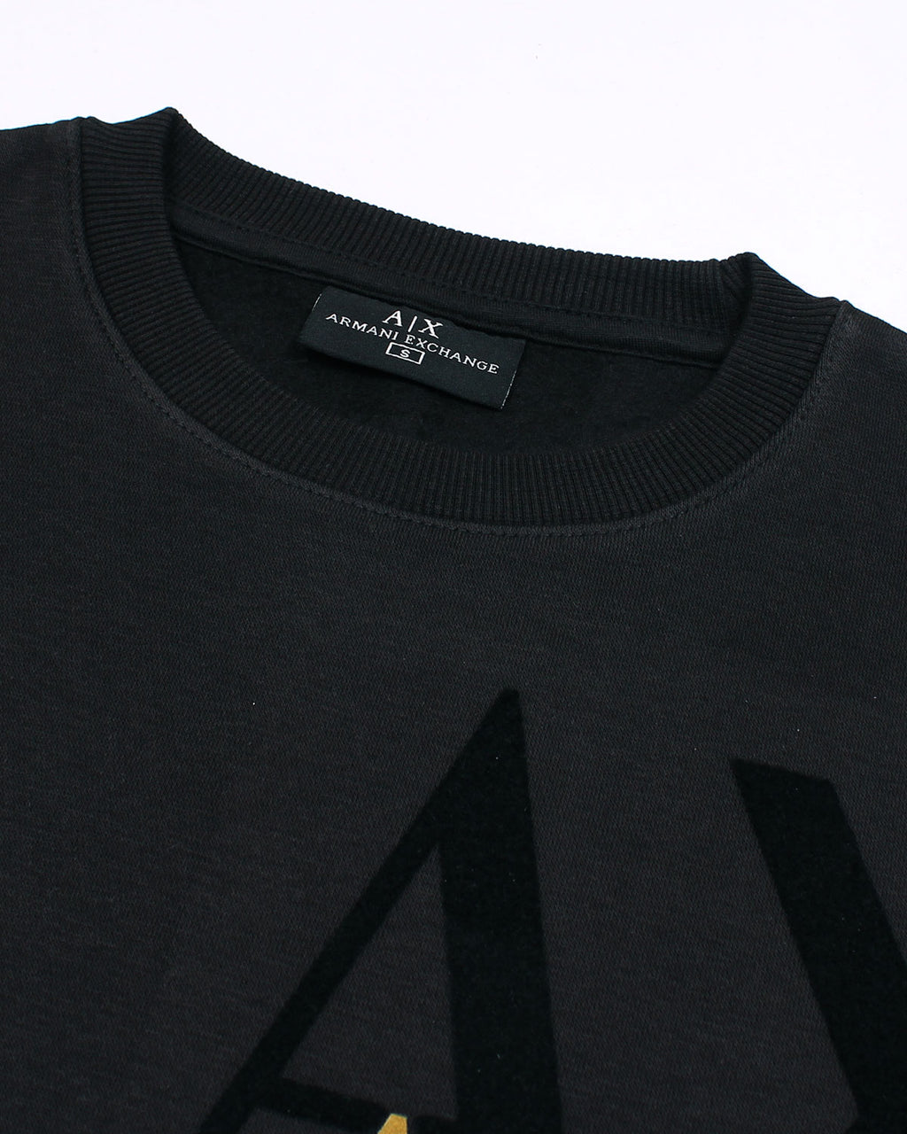 Exclusive A-X Fade Gold Men Sweat - Navy Blue