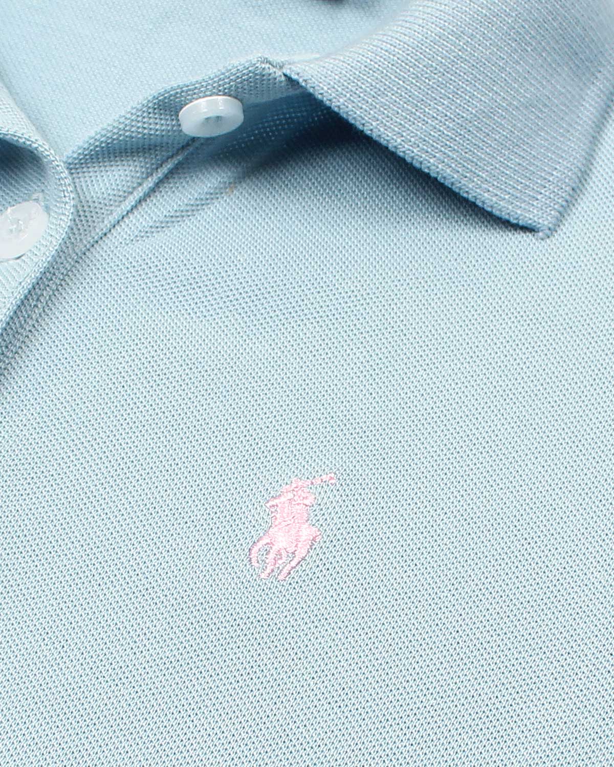 Baby Girl Iconic Polo Dress - Sky Blue