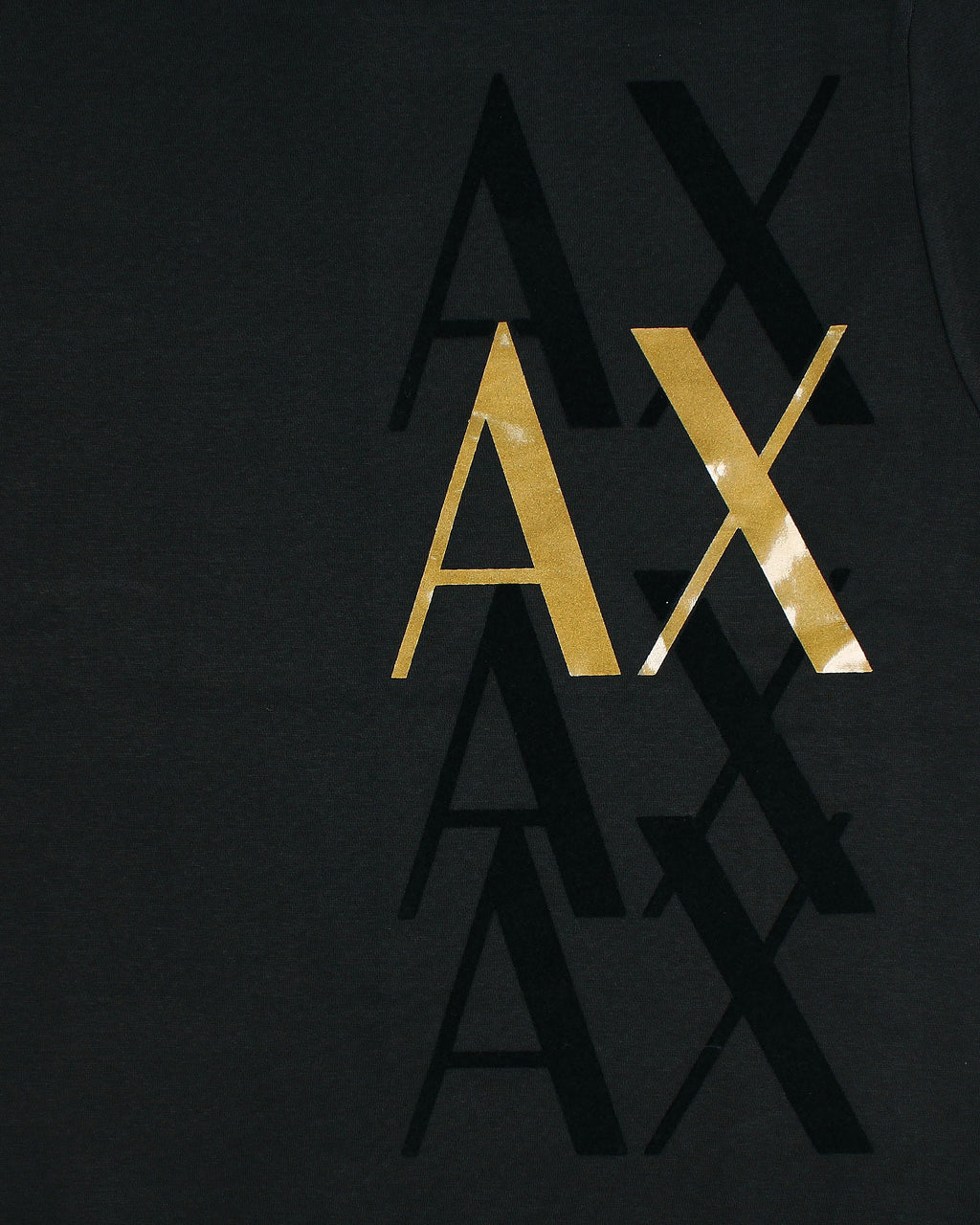 Exclusive A-X Fade Gold Men Sweat - Black