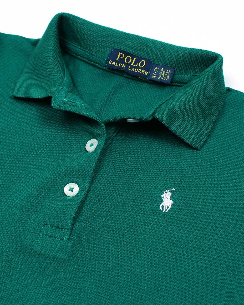 Premium Baby Girl R-L Polo Dress - Green