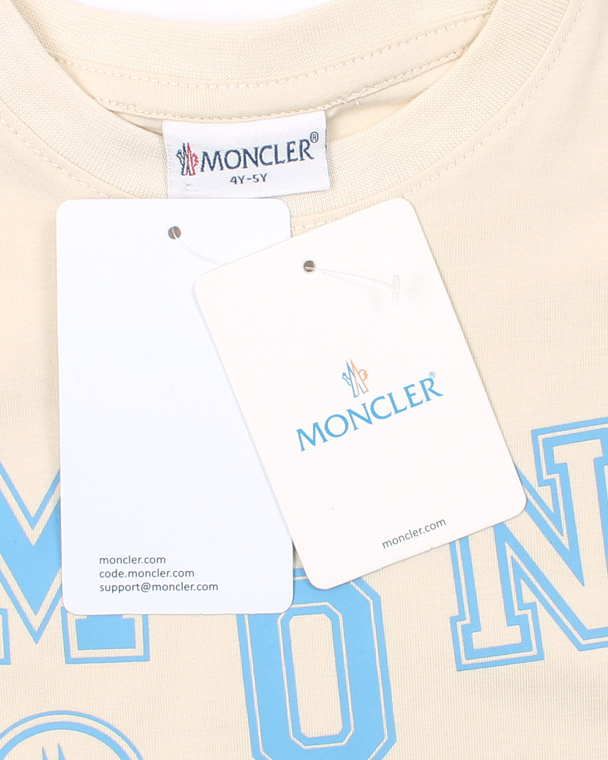 Kids Mon. Digit T Shirt - Off White