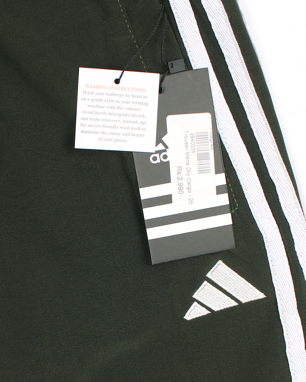 Adi. Tricot Three Stripes Track Pant - Green