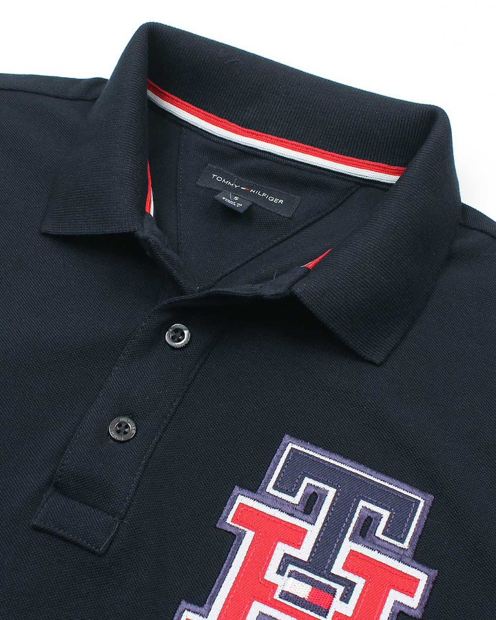 Premium Men's iconic TH Polo Shirt - Navy Blue
