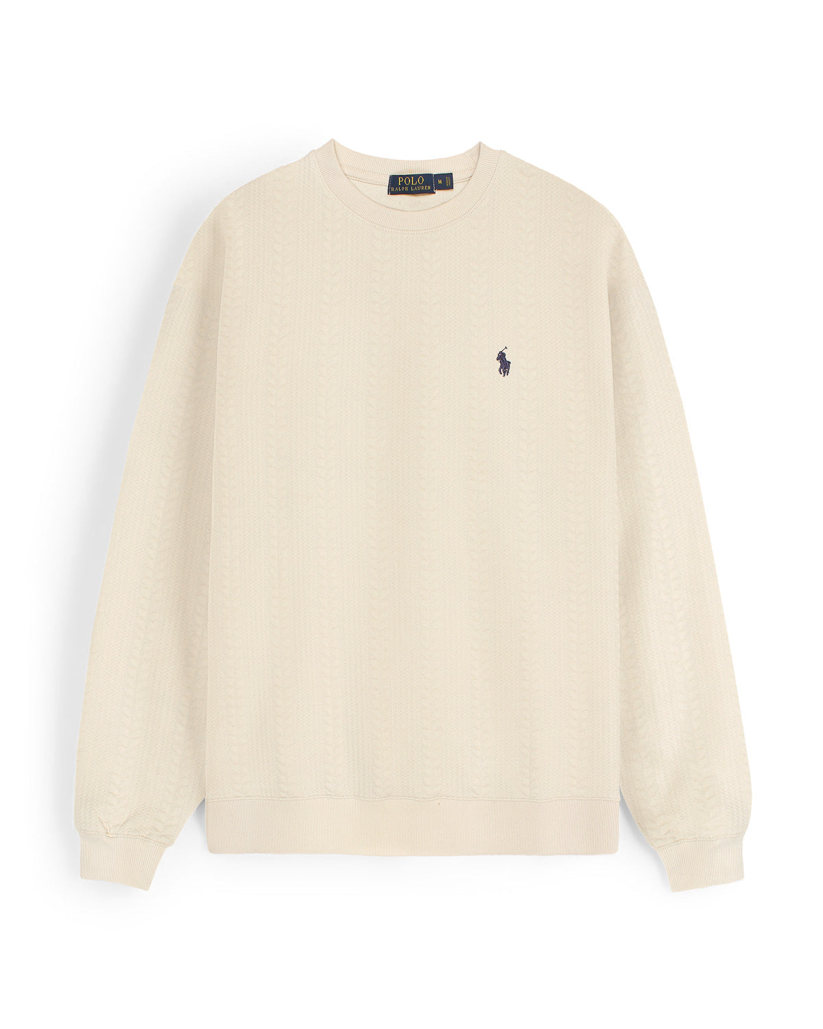 Premium Men's Fleece Sweater - Cream