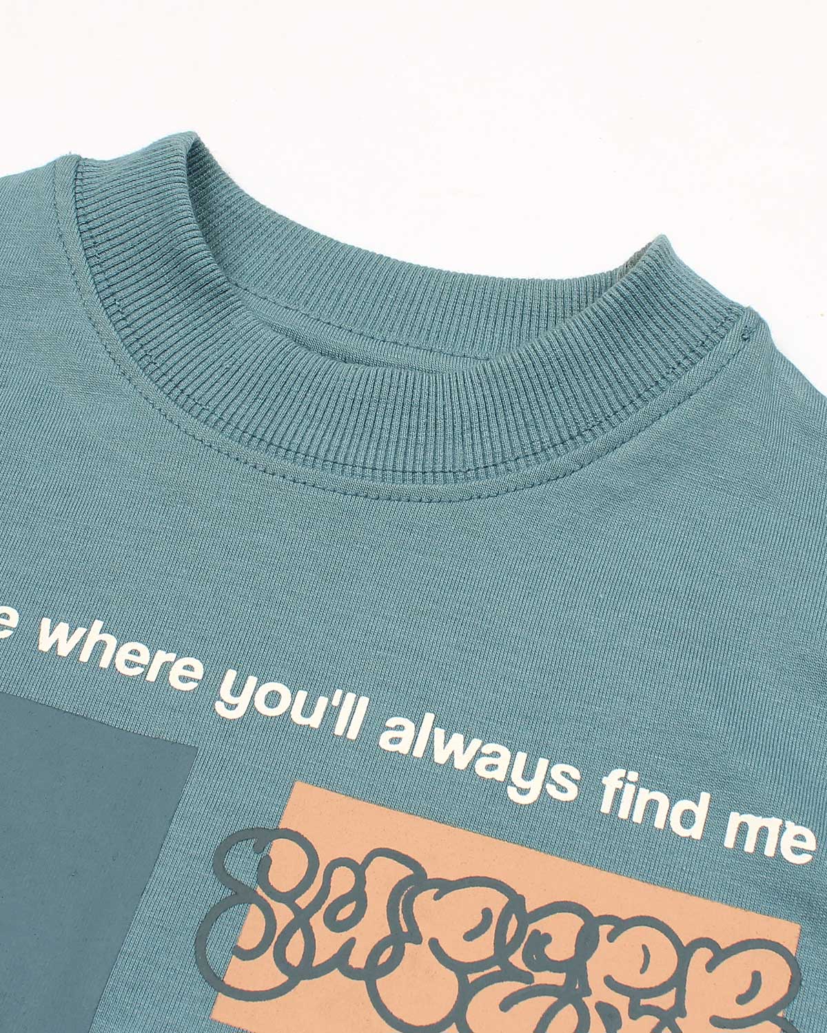 Kids Graphic Loungewear Set - Blue & Grey