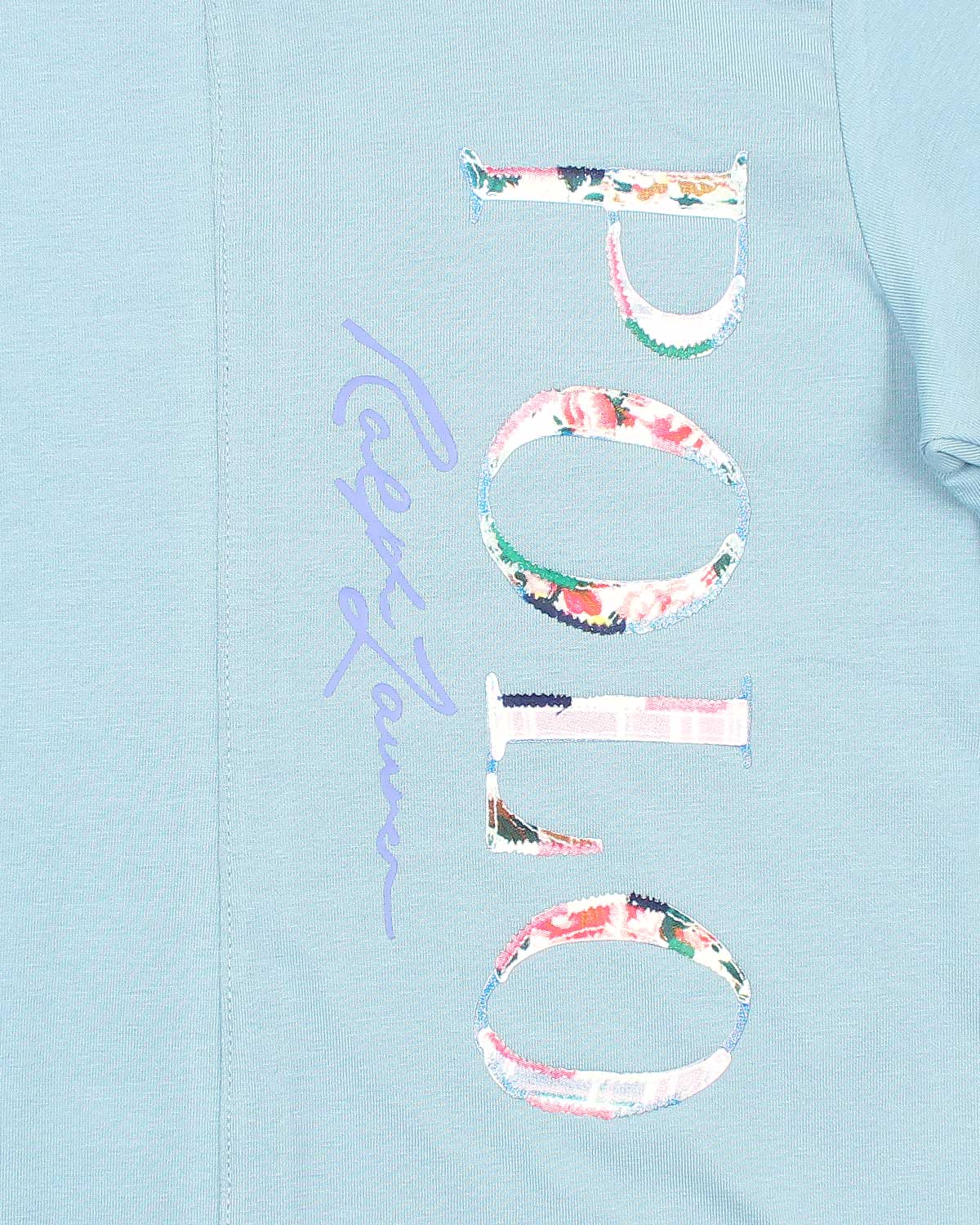 Baby Girls Polo Iconic Tee - Sky Blue