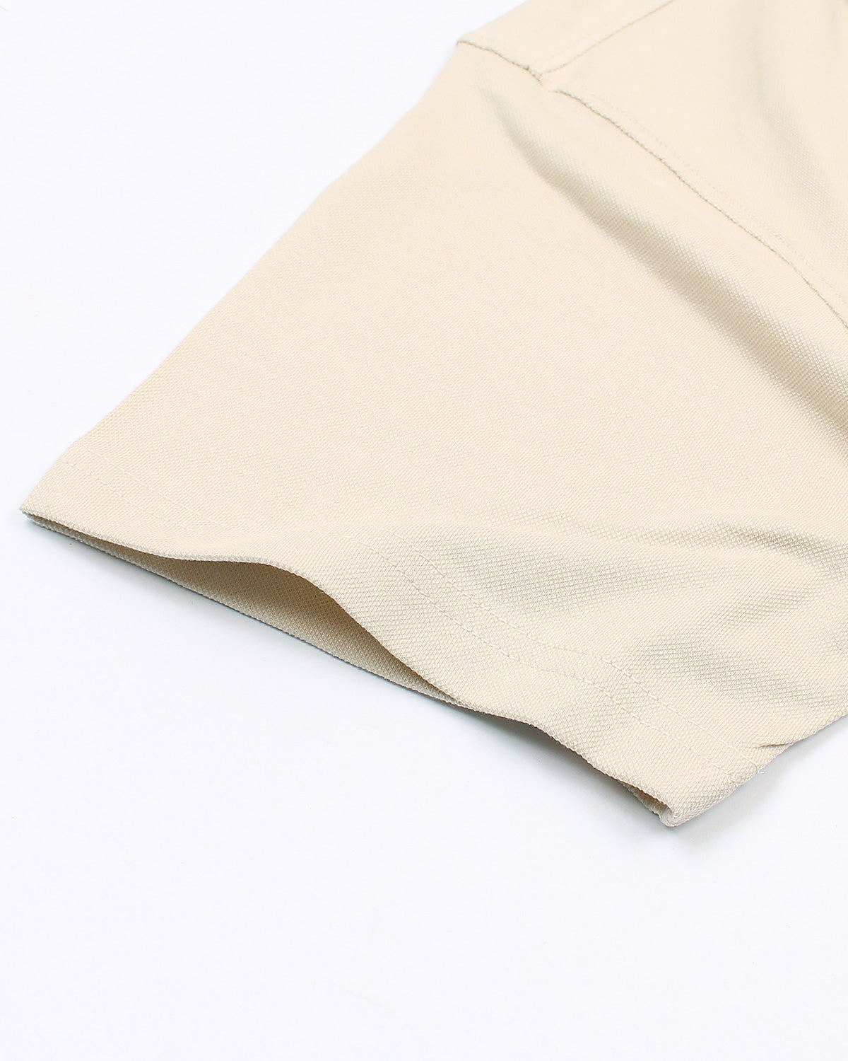 Men's Lapel Collar Pique Shirt - Off White