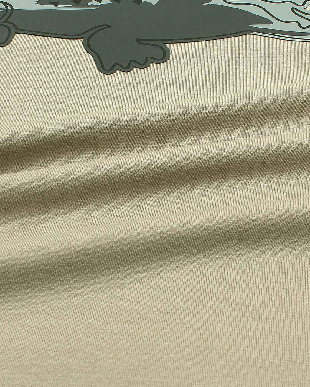 Men’s lac. Iconic Crocodile Print T Shirt - Beige