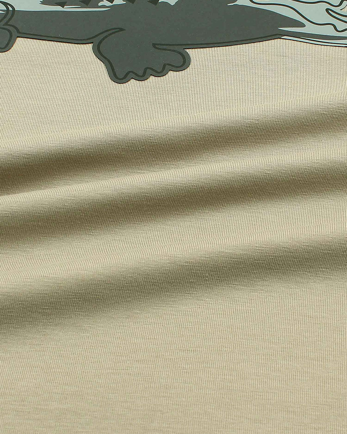 Men’s lac. Iconic Crocodile Print T Shirt - Beige