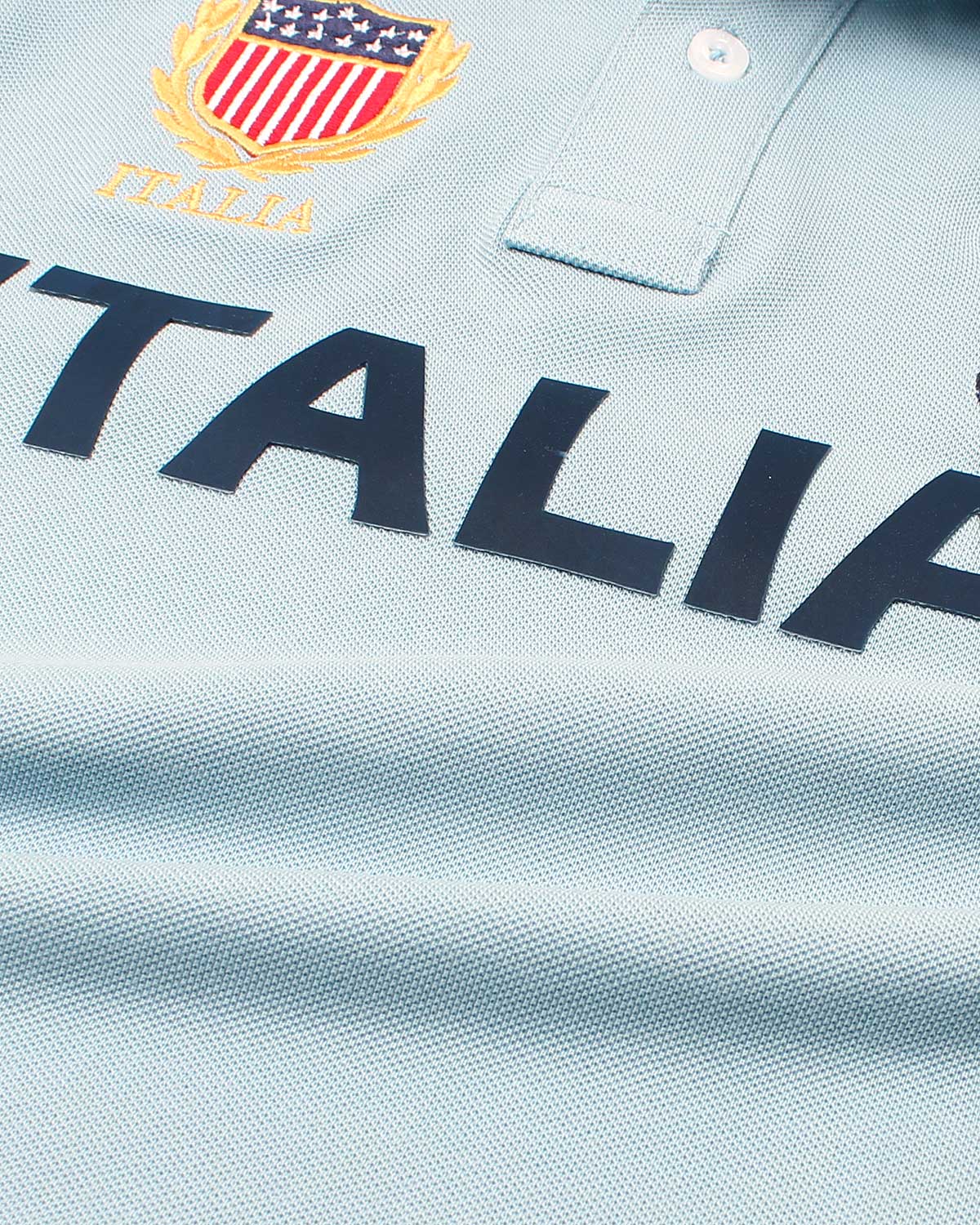Kids Country ITALIA Polo Shirt - Sky Blue