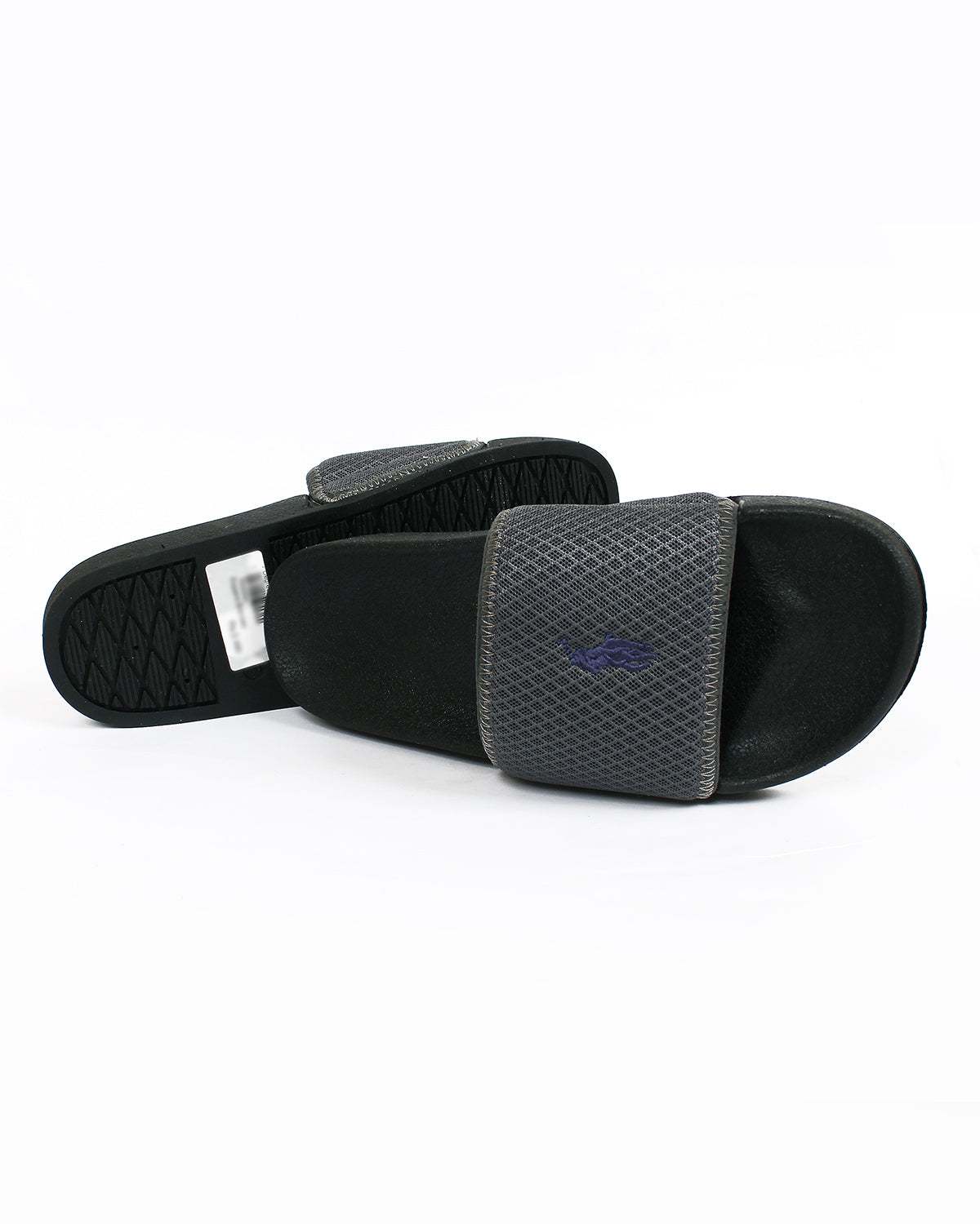 Premium Polo Men's Slides - Grey