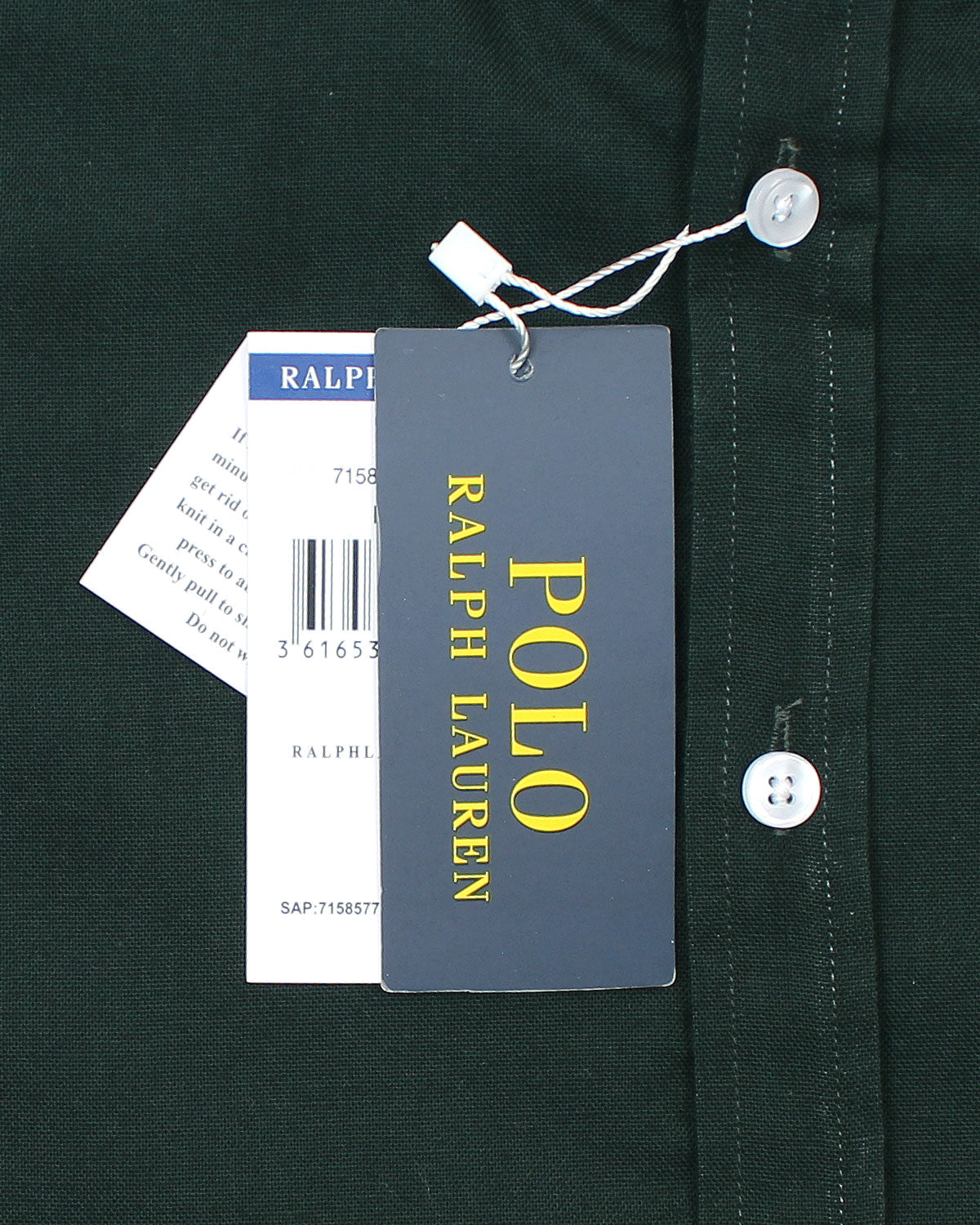 Kids Button Down Oxford Shirt - Dark Green