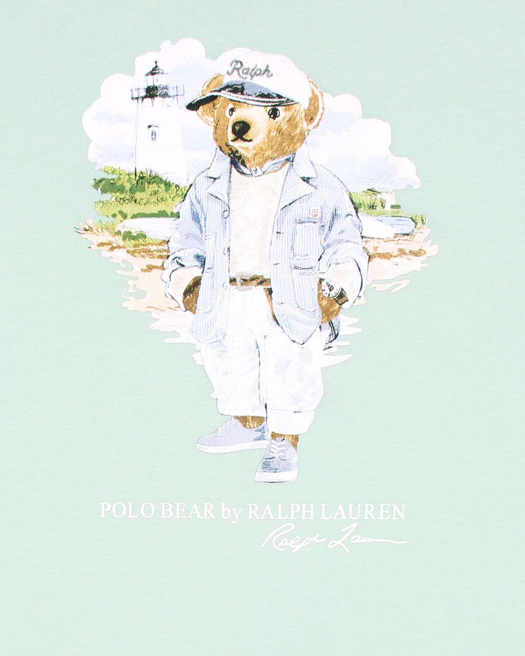 Exclusive R/L Men Bear Tee - C Green