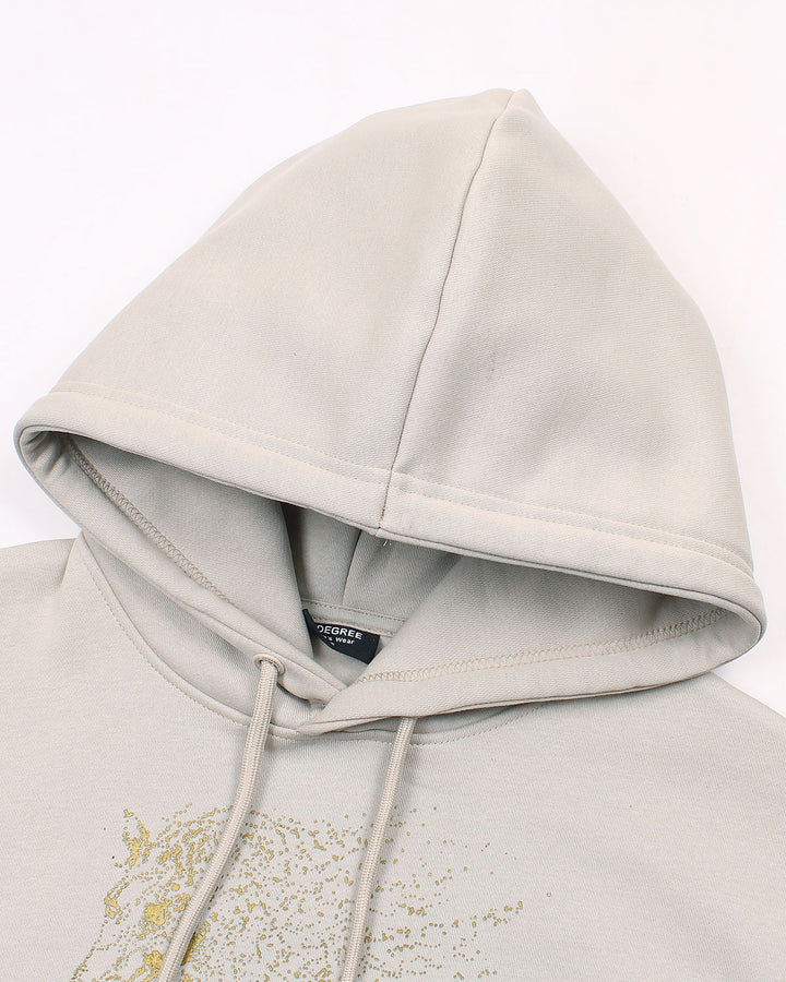 Men's Relax Fit A-X Hoddie - Off White