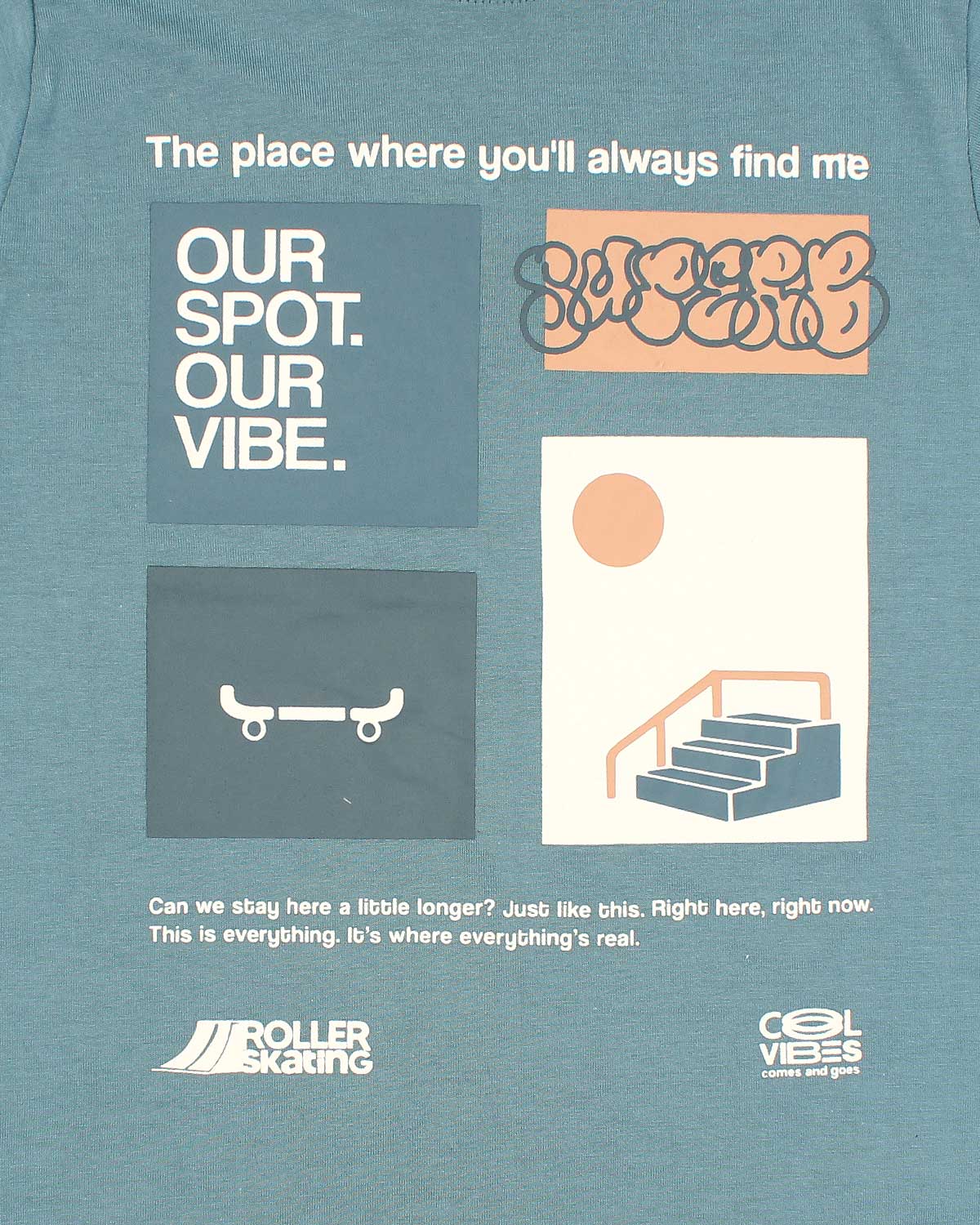 Kids Graphic Loungewear Set - Blue & Grey