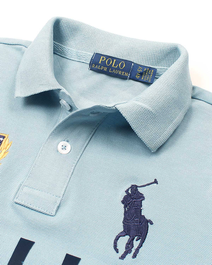 Kids Country ITALIA Polo Shirt - Sky Blue