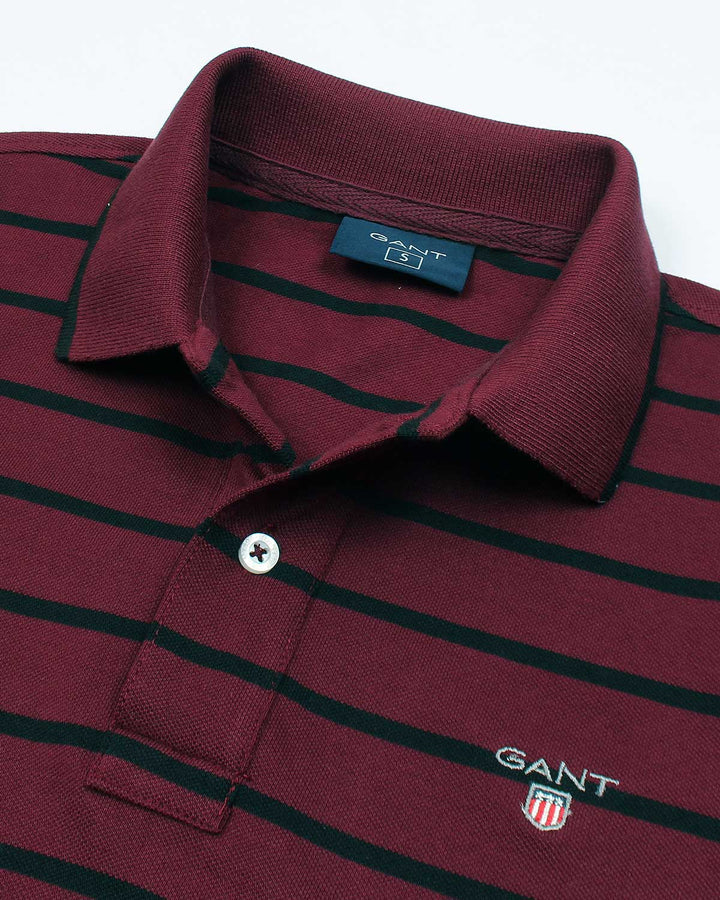 Exclusive G-A-N-T Men Stripper Polo Shirt - Maroon