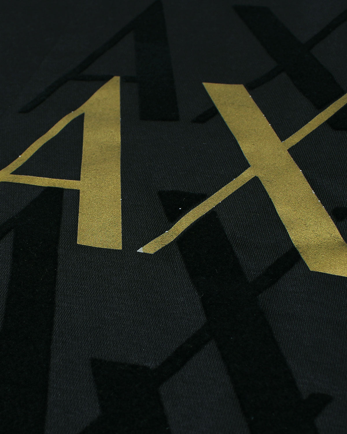 Exclusive A-X Fade Gold Men Sweat - Black