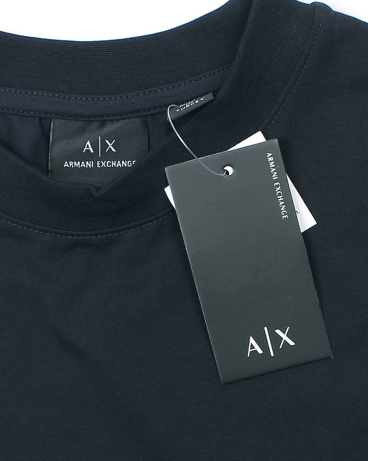 Men's A-X Side Graphic T Shirt - Navy Blue