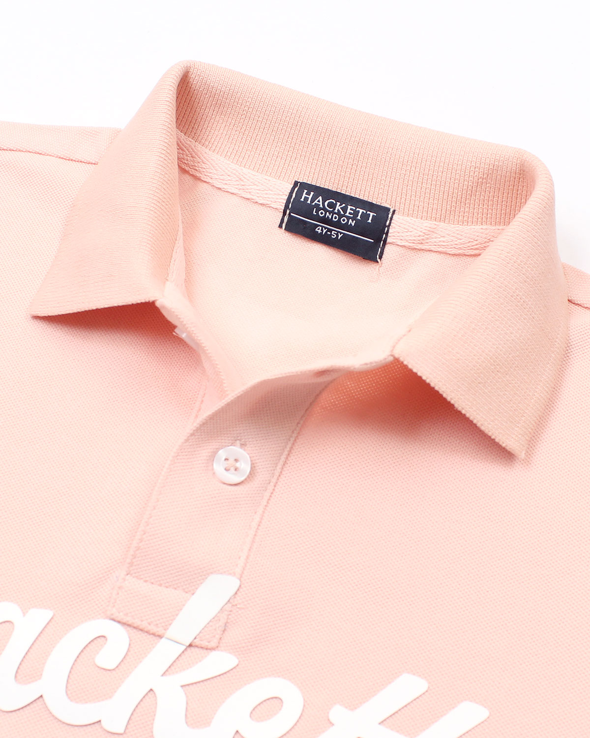 Kids Iconic HKT Logo Polo Shirt - Pink