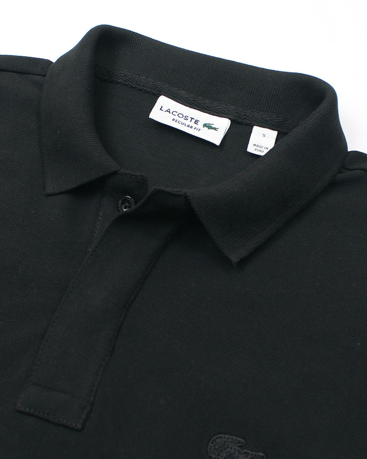 Premium Men's Lac. Classic Polo Shirt - Black