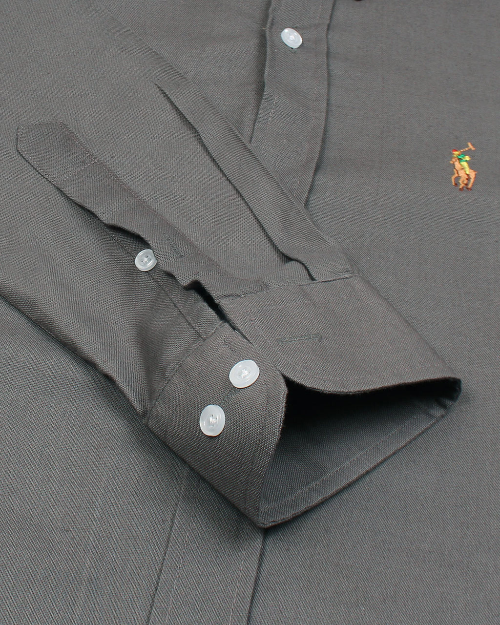 Premium Iconic Men Oxford Shirt -  Dark Grey