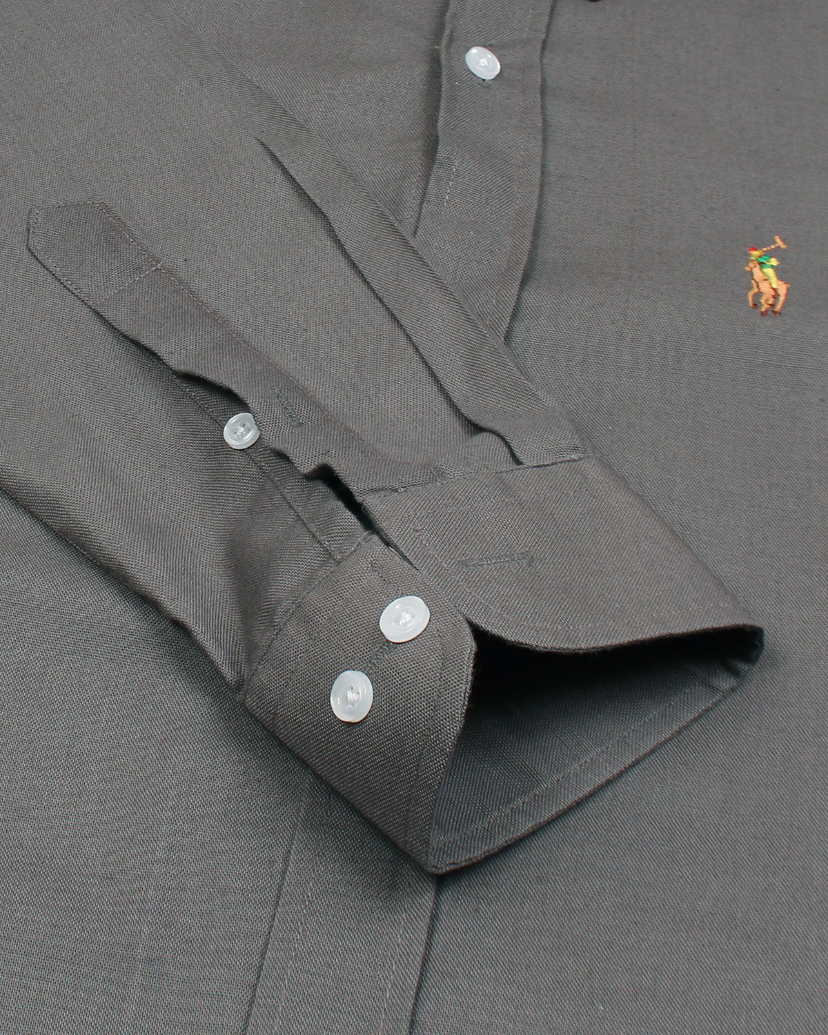 Premium Iconic Men Oxford Shirt -  Dark Grey