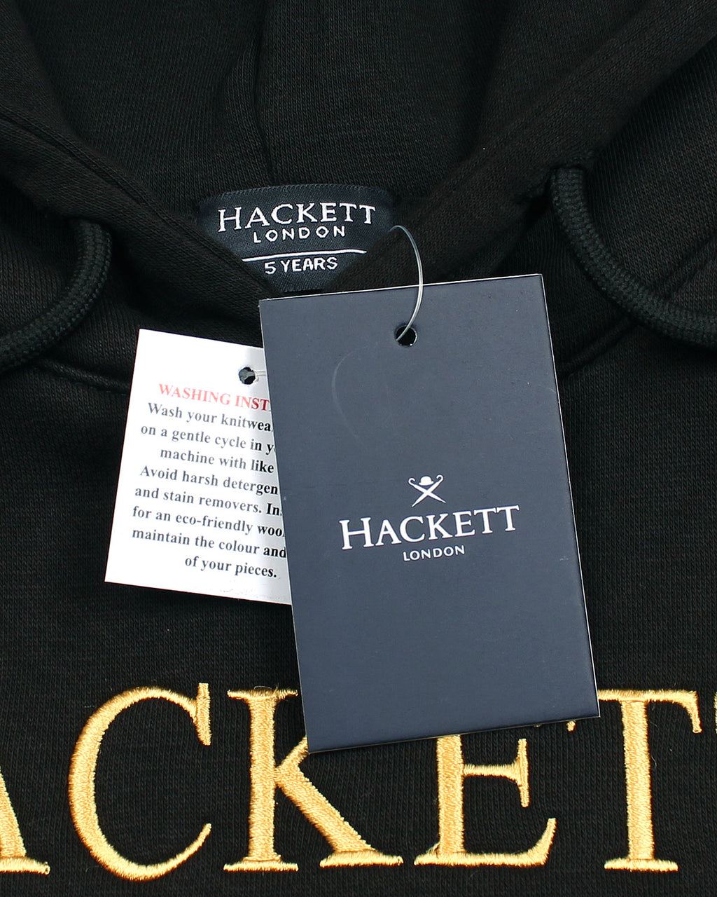 Premium HKT Kids Logo Hoodie - Black