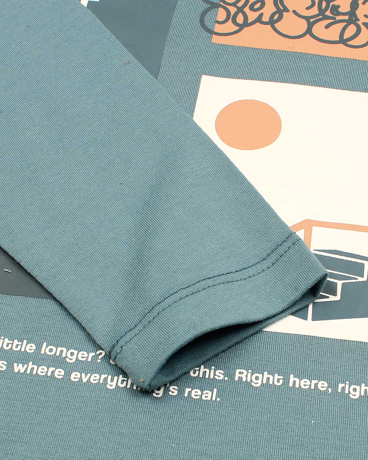 Kids Graphic Loungewear Set - Blue & Grey