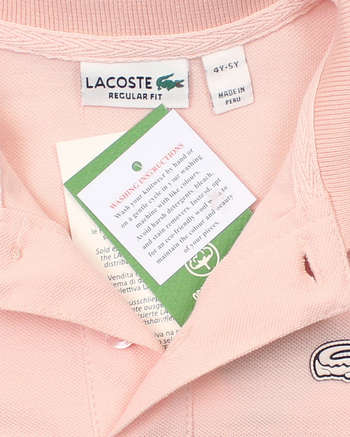 Premium Baby Girl Lac. Polo Shirt - Baby Pink