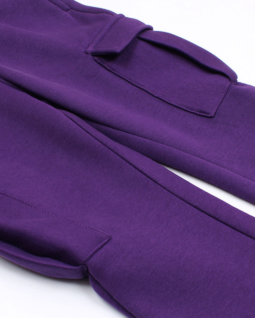 Hodded Baby Girls Tracksuit Set - Purple